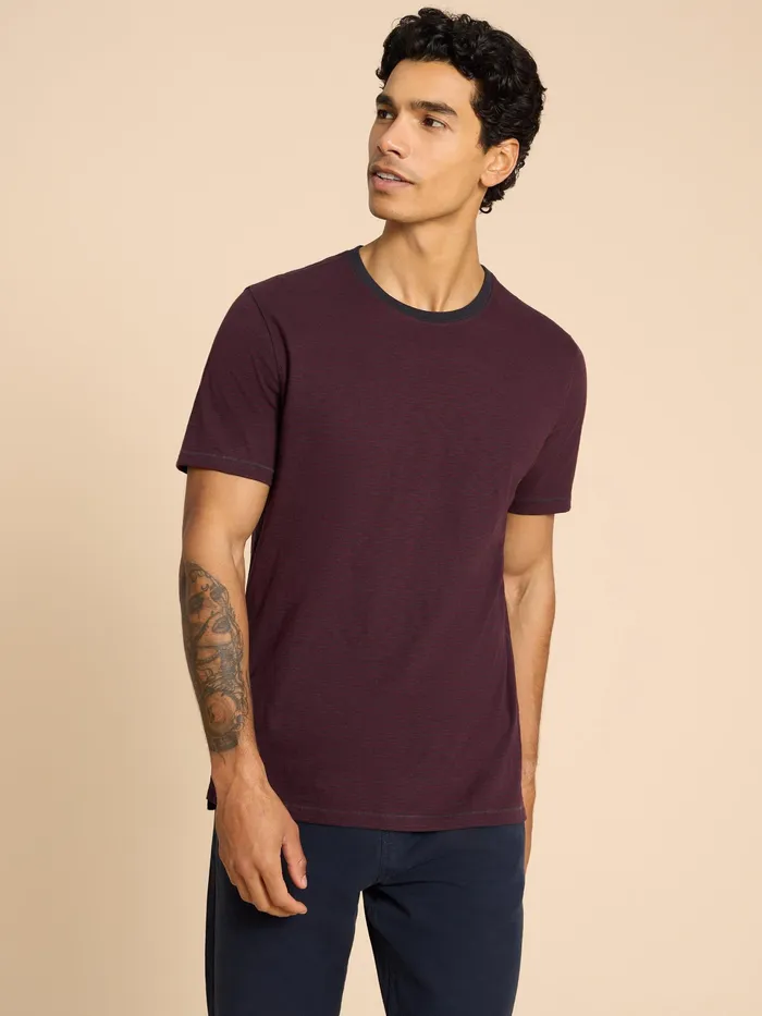 Men White Stuff Clothing Abersoch SS Stripe Tee Men White Stuff Clothing Abersoch SS Stripe Tee