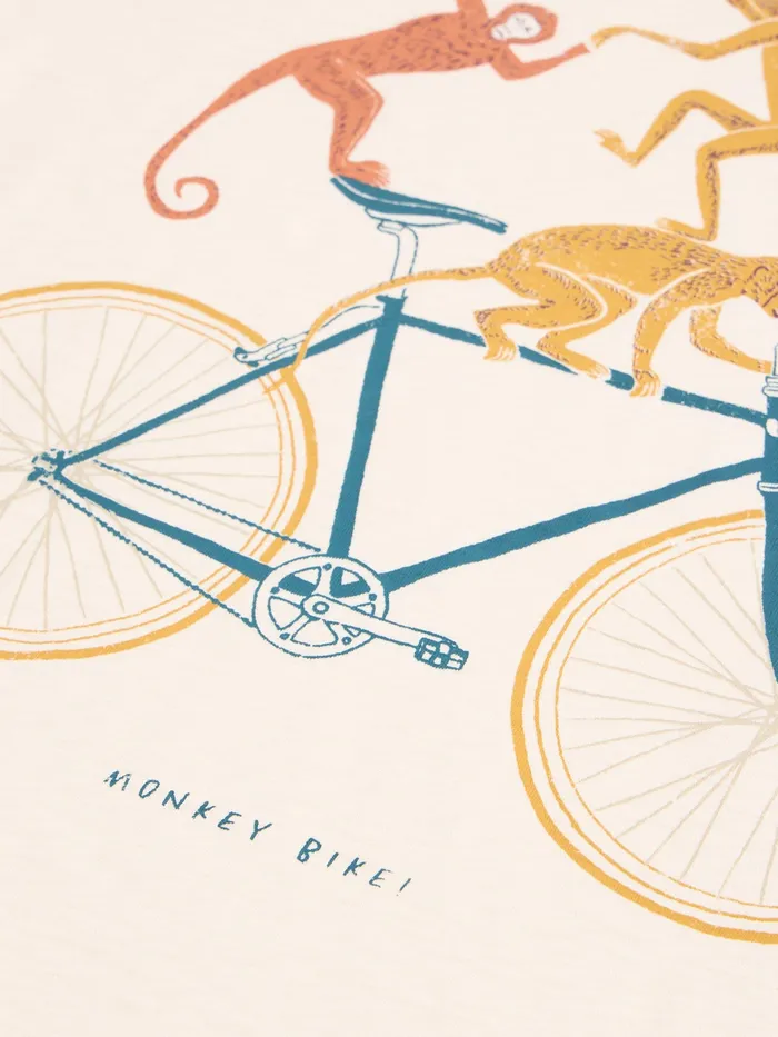 Men White Stuff Clothing Monkey On A Bike Graphic Tee Men White Stuff Clothing Monkey On A Bike Graphic Tee