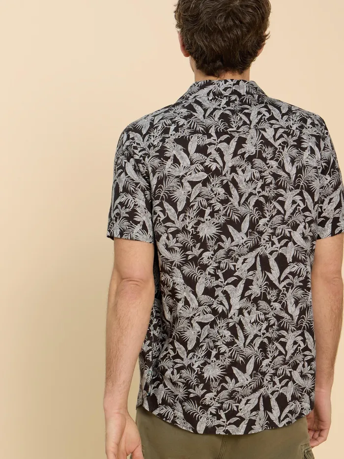 Men White Stuff Clothing Monkey Printed Shirt Men White Stuff Clothing Monkey Printed Shirt