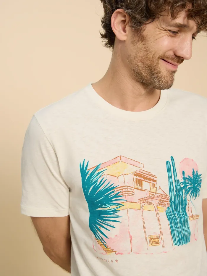 Men White Stuff Clothing Morocco Graphic Tee Men White Stuff Clothing Morocco Graphic Tee