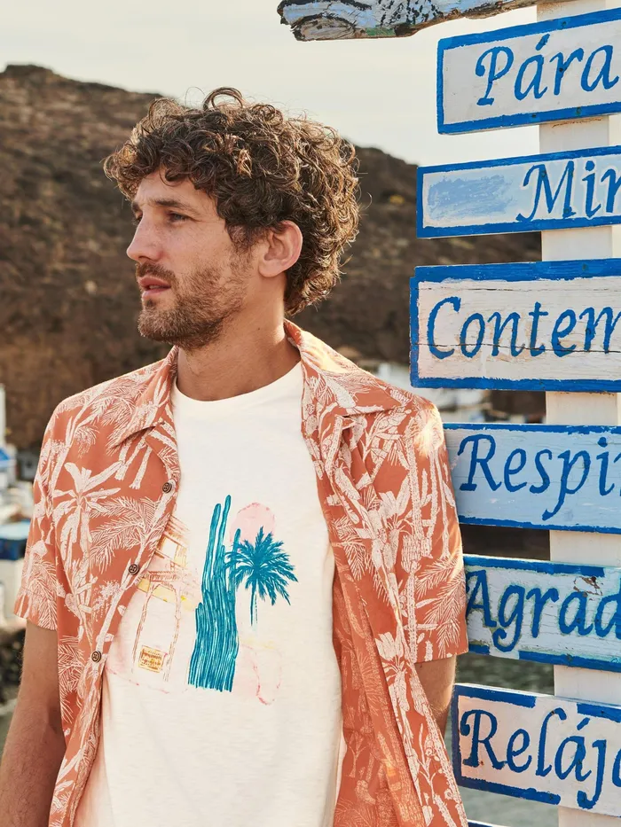 Men White Stuff Clothing Morocco Graphic Tee Men White Stuff Clothing Morocco Graphic Tee