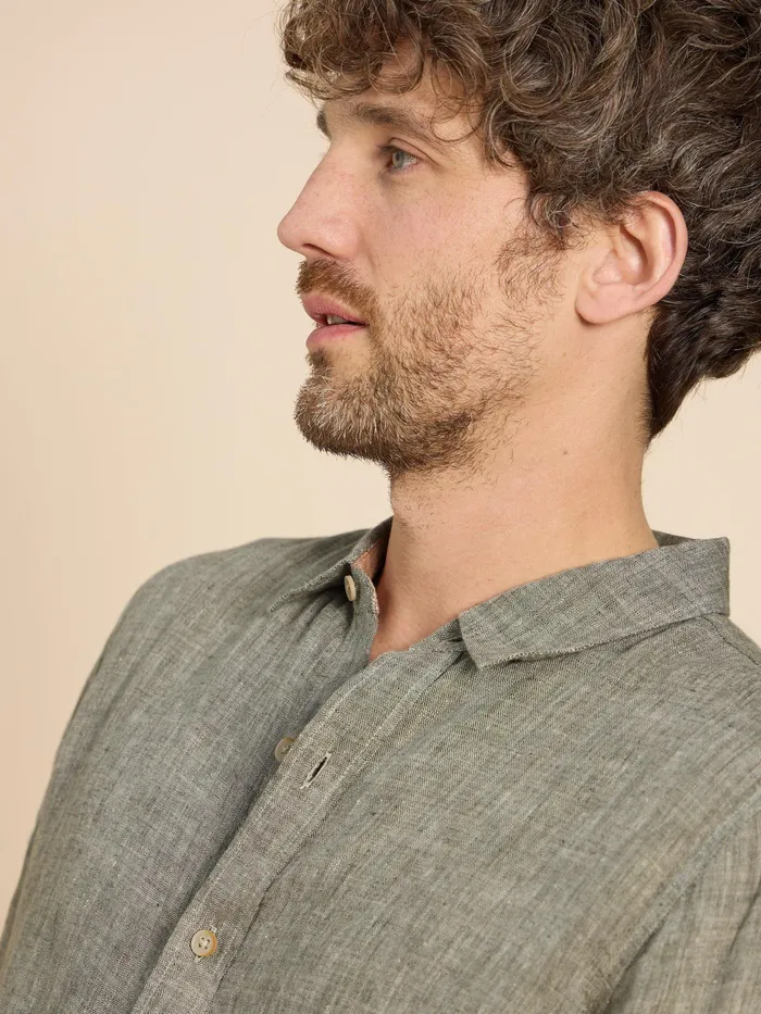 Men White Stuff Clothing Pembroke LS Linen Shirt Men White Stuff Clothing Pembroke LS Linen Shirt
