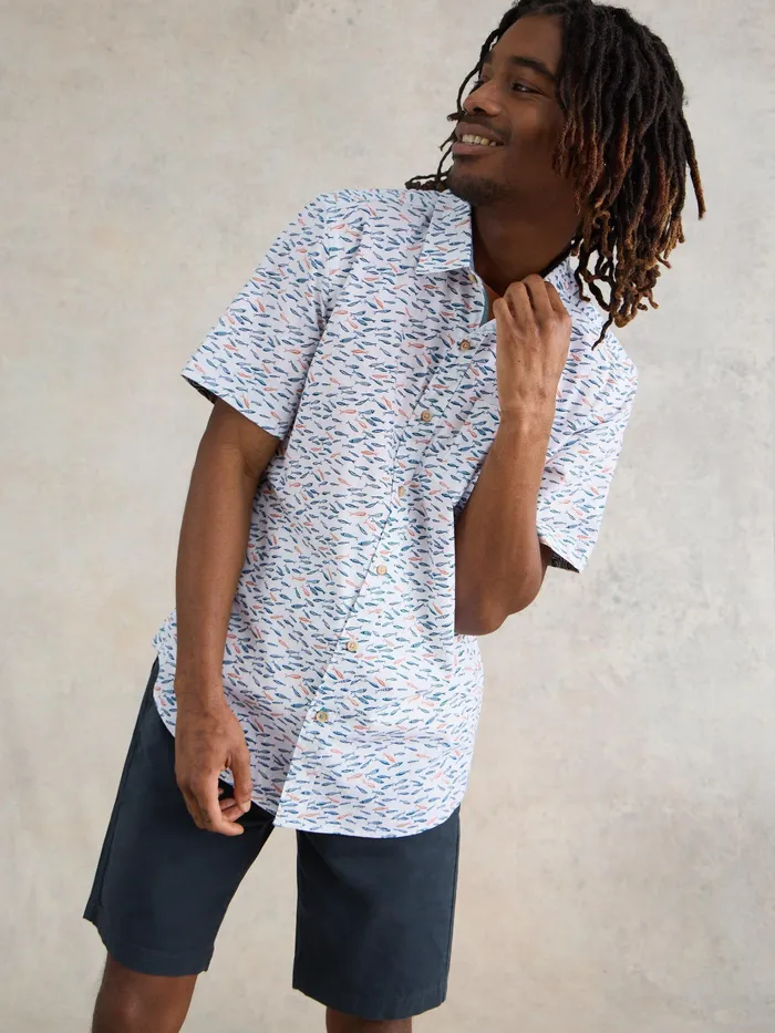Men White Stuff Clothing Shoal Printed Shirt Men White Stuff Clothing Shoal Printed Shirt