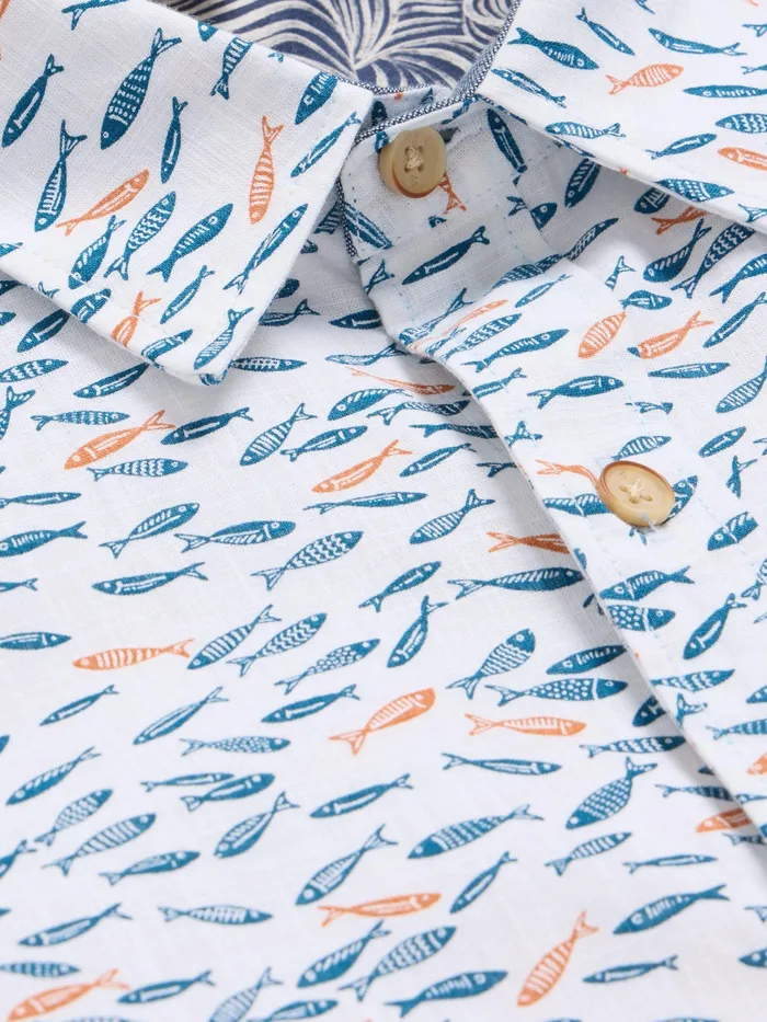 Men White Stuff Clothing Shoal Printed Shirt Men White Stuff Clothing Shoal Printed Shirt