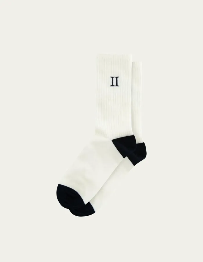Men William 2Pack Socks 8211 Off WhiteNavy Les Deux Underwear