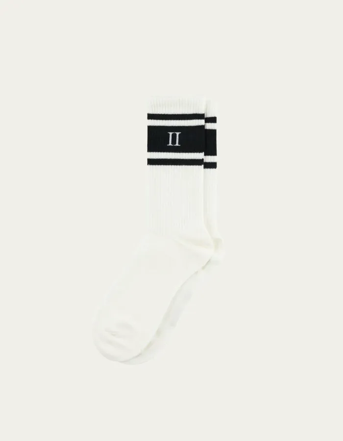Men William Stripe 2Pack Socks 8211 Off WhiteNavy Les Deux Underwear