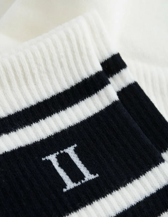 Men William Stripe 2Pack Socks 8211 Off WhiteNavy Les Deux Underwear Men William Stripe 2Pack Socks 8211 Off WhiteNavy Les Deux Underwear