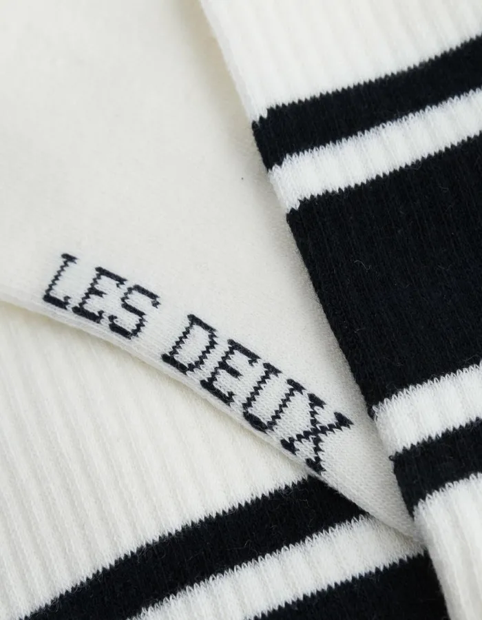 Men William Stripe 2Pack Socks 8211 Off WhiteNavy Les Deux Underwear Men William Stripe 2Pack Socks 8211 Off WhiteNavy Les Deux Underwear
