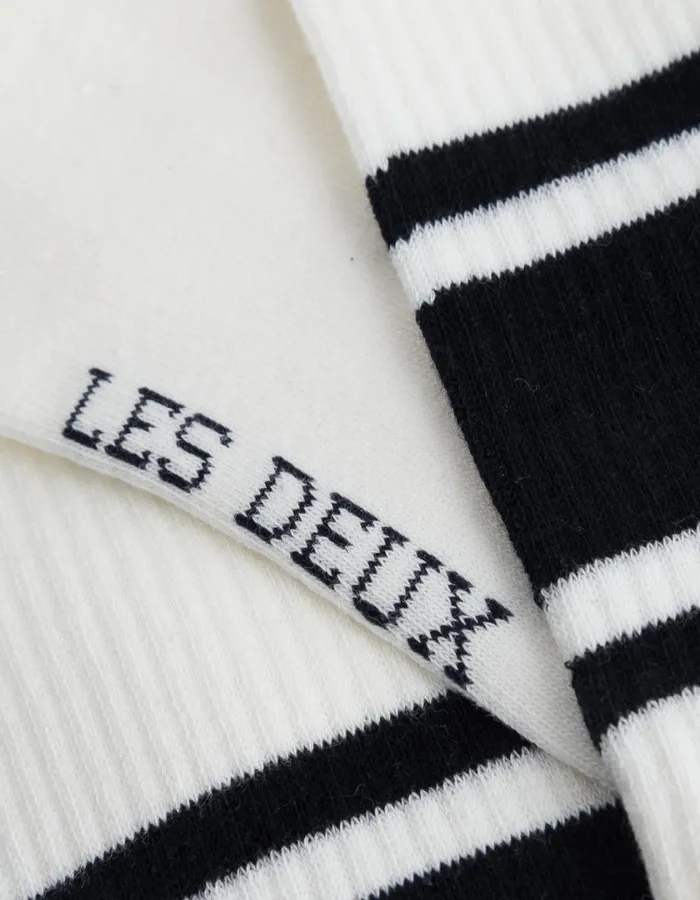 Men William Stripe 2Pack Socks 8211 Off WhiteNavy Les Deux Underwear Men William Stripe 2Pack Socks 8211 Off WhiteNavy Les Deux Underwear