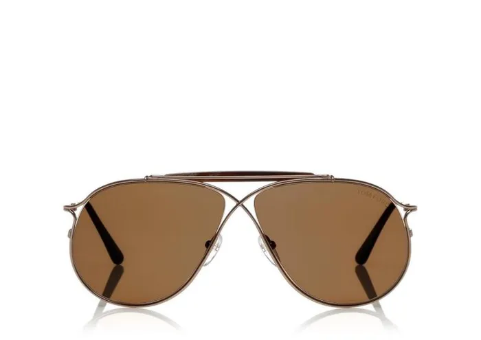 MenWomen SUNGLASSES Tom Ford Tom N6 Rose Goldbrown