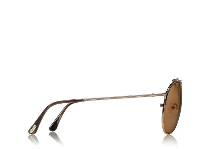 MenWomen SUNGLASSES Tom Ford Tom N6 Rose Goldbrown