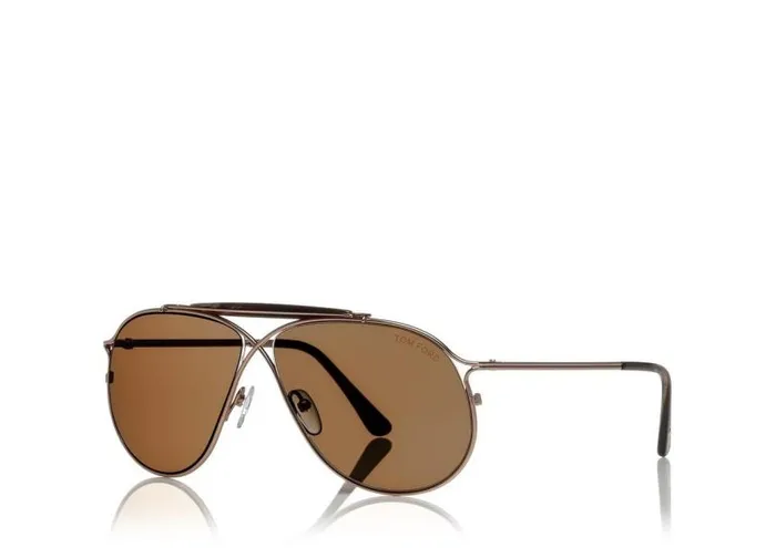 MenWomen SUNGLASSES Tom Ford Tom N6 Rose Goldbrown