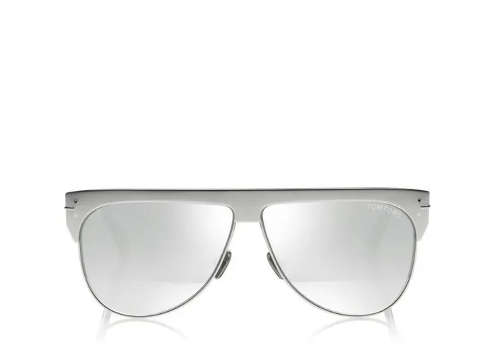 MenWomen SUNGLASSES Tom Ford Winter Gold Plated Sunglasses White Gold