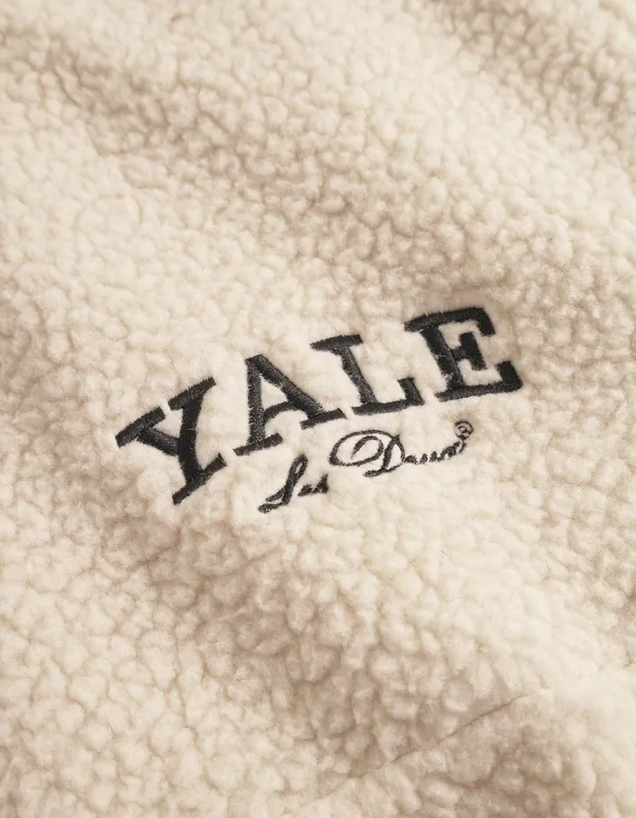 Men Yale HalfZip Fleece 8211 Ivory Les Deux JacketsCoats