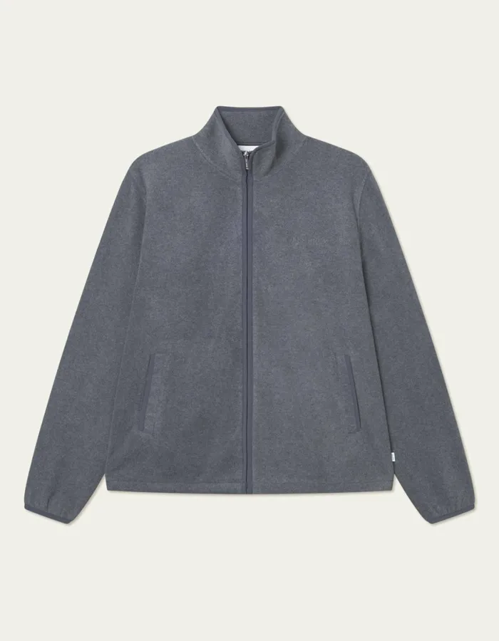 Men Zipper Fleece Jacket 8211 Dark Grey Les Deux JacketsCoats