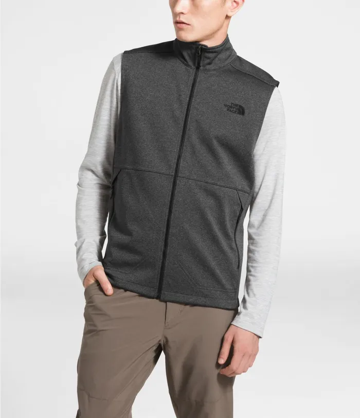 Mens Apex Canyonwall Vest Tnf Dark Grey Heather The North Face Windbreakers