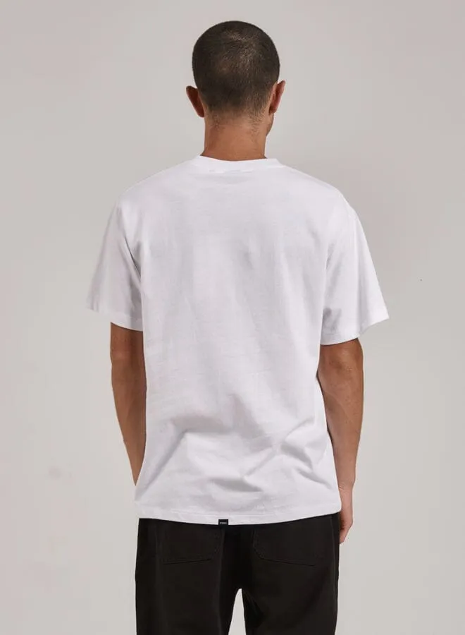 Mens Bad Habits Club Merch Fit Tee White Thrills Tees and Tank Tops