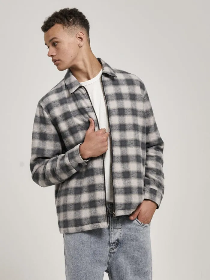 Mens Barrio Quilt Flannel Jacket Petrol Thrills Jackets