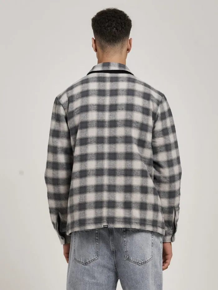 Mens Barrio Quilt Flannel Jacket Petrol Thrills Jackets