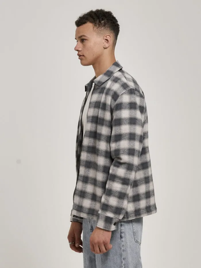 Mens Barrio Quilt Flannel Jacket Petrol Thrills Jackets