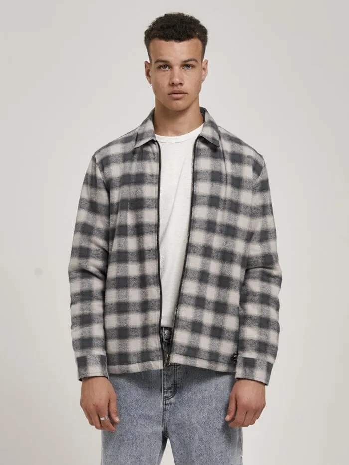 Mens Barrio Quilt Flannel Jacket Petrol Thrills Jackets
