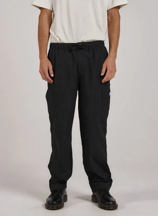 Mens Big Slacker Slappy Elastic Pant Black Thrills Pants