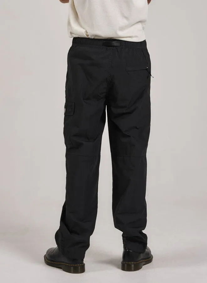 Mens Big Slacker Slappy Elastic Pant Black Thrills Pants