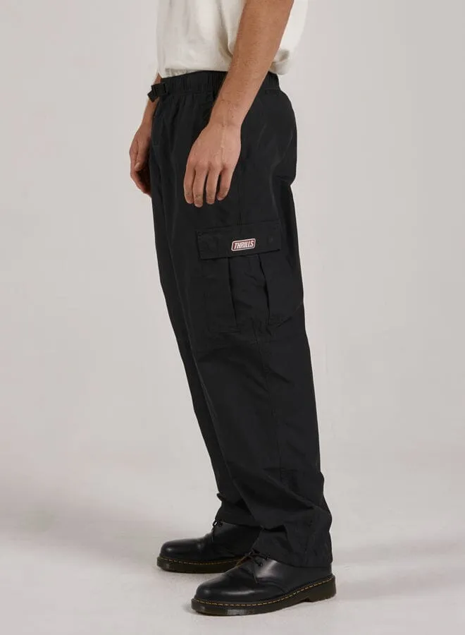 Mens Big Slacker Slappy Elastic Pant Black Thrills Pants