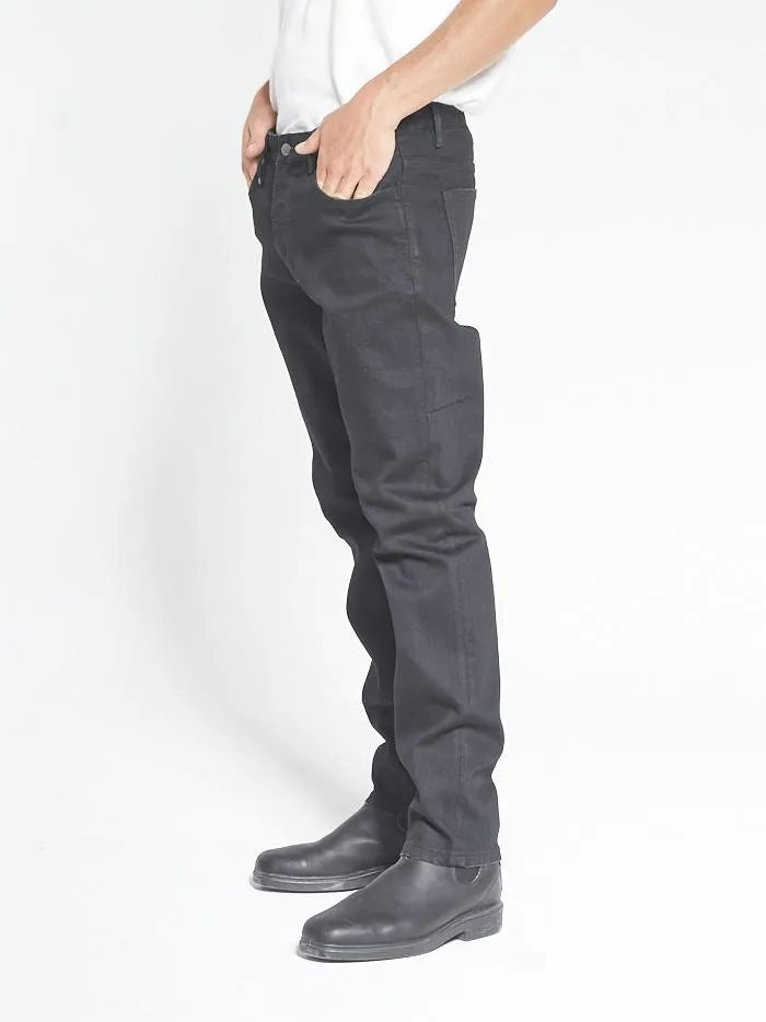 Mens Bones Denim Jean Black Rinse Thrills Denim