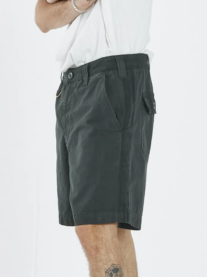 Mens Century Military Short Oil Green Thrills Shorts