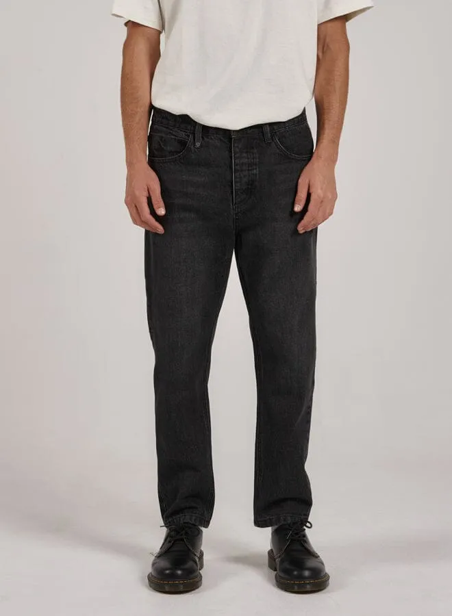 Mens Chopped Denim Jean Smoke Black Thrills Denim