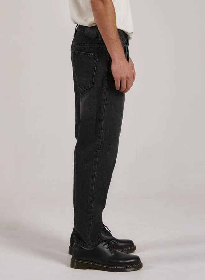 Mens Chopped Denim Jean Smoke Black Thrills Denim