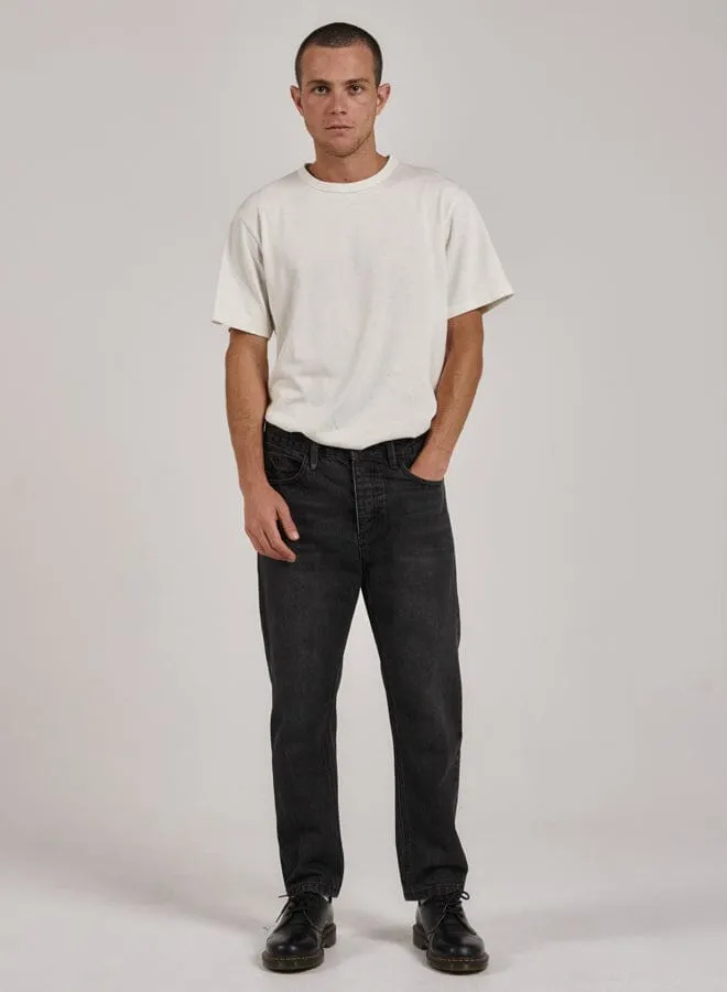 Mens Chopped Denim Jean Smoke Black Thrills Denim