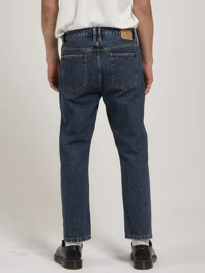 Mens Chopped Denim Jean Worn In Blue Thrills Denim
