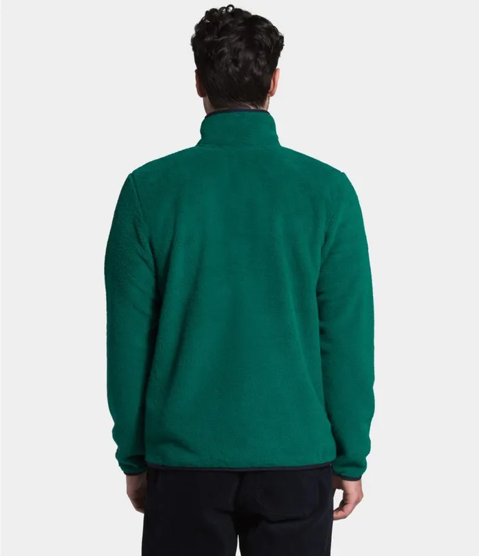 Mens Dunraven Sherpa FullZip Sweatshirt Evergreenaviator Navy The North Face Fleece