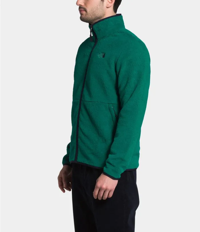 Mens Dunraven Sherpa FullZip Sweatshirt Evergreenaviator Navy The North Face Fleece