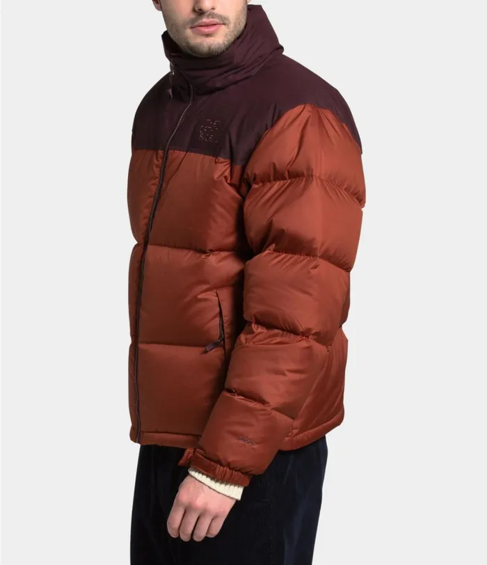 Mens Eco Nuptse Jacket Brandy Brownroot Brown The North Face Insulated and Down Jackets