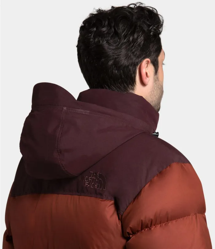 Mens Eco Nuptse Jacket Brandy Brownroot Brown The North Face Insulated and Down Jackets