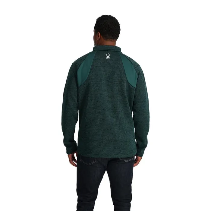 Mens Encore Full Zip Cypress Green Spyder Fleece