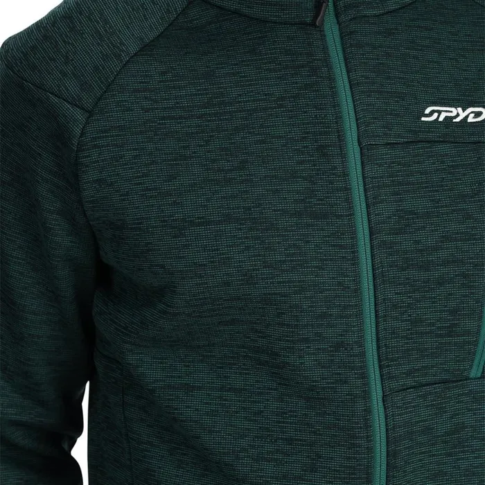 Mens Encore Full Zip Cypress Green Spyder Fleece