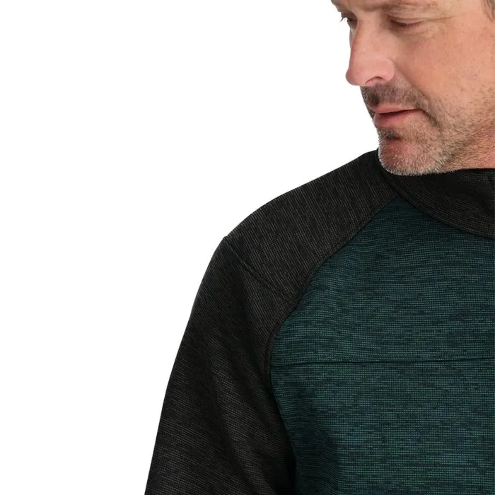 Mens Encore Half Zip Cypress Green Spyder Fleece