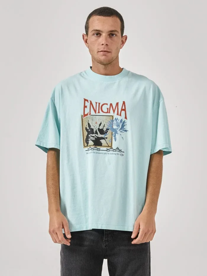 Mens Enigma Box Fit Oversize Tee Icy Morn Thrills Tees and Tank Tops