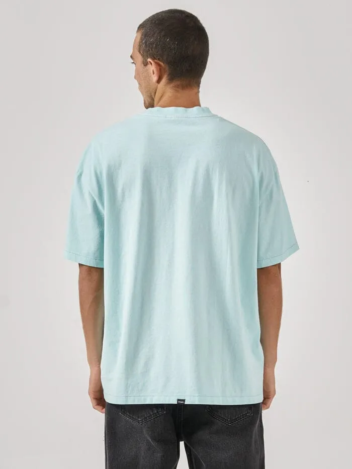 Mens Enigma Box Fit Oversize Tee Icy Morn Thrills Tees and Tank Tops