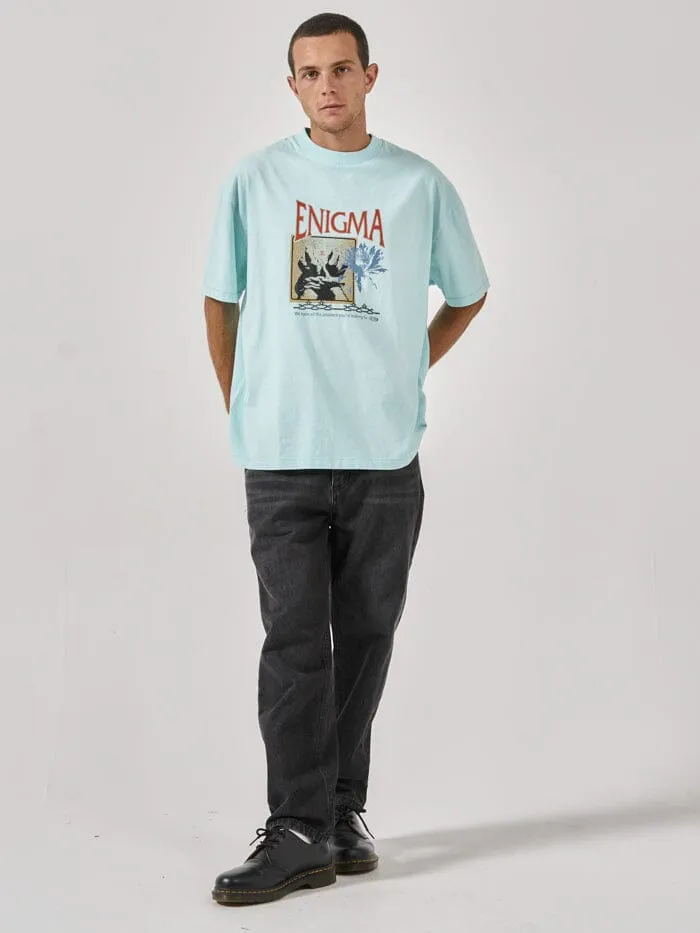 Mens Enigma Box Fit Oversize Tee Icy Morn Thrills Tees and Tank Tops