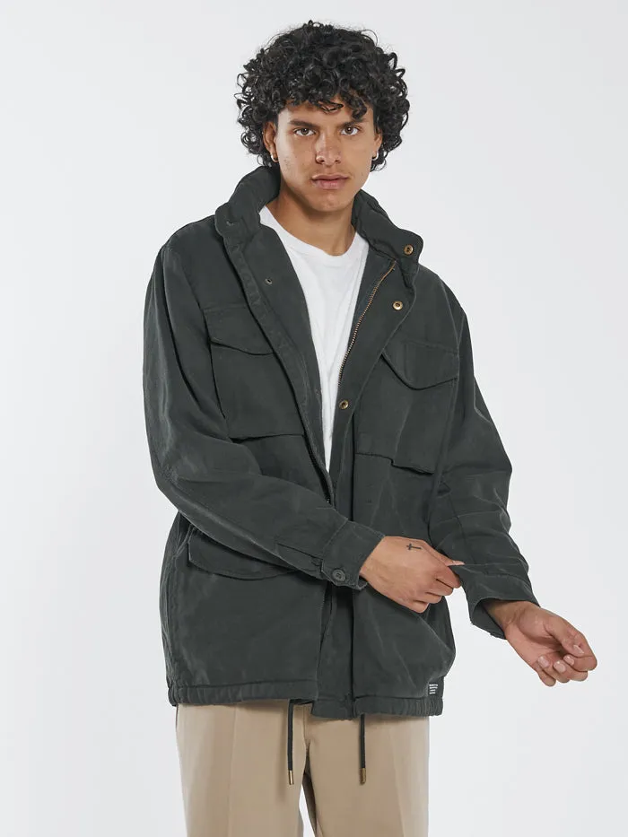 Mens Formation Jacket Oil Green Thrills Jackets