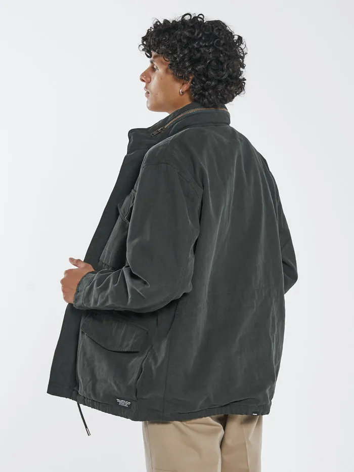 Mens Formation Jacket Oil Green Thrills Jackets