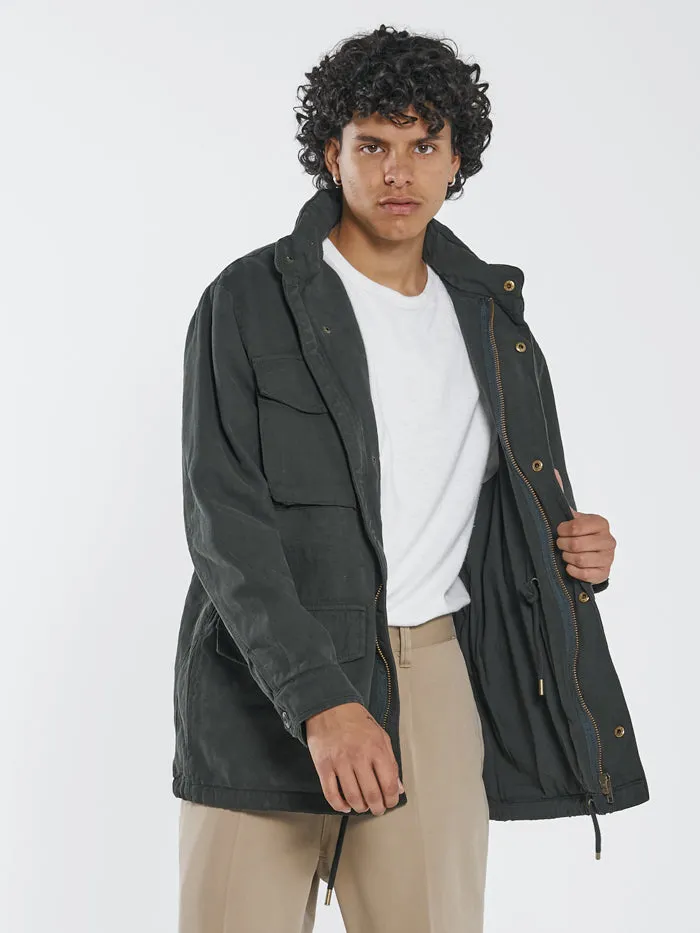 Mens Formation Jacket Oil Green Thrills Jackets