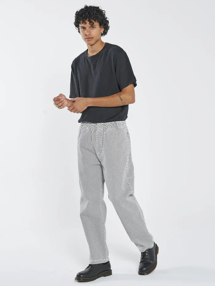 Mens Fragments Slacker Elastic Surf Pant Black Thrills Pants