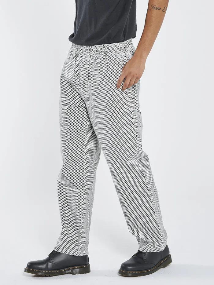 Mens Fragments Slacker Elastic Surf Pant Black Thrills Pants