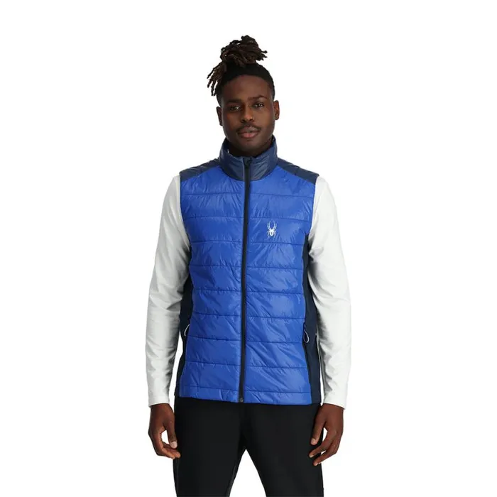 Mens Glissade Vest Electric Blue Spyder Vests